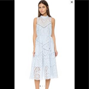 Zimmermann ‘Epoque Broderie’ Blue Sundress (Sz 0)